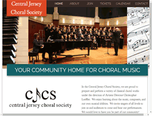 Tablet Screenshot of cjchoralsociety.org